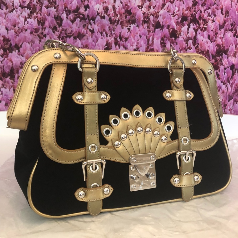 Gold Silver & Black Doctor Style Satchel - Retail - Picture 1 of 8